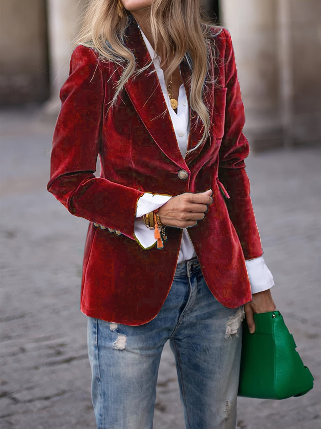 Velvet Blazer Women