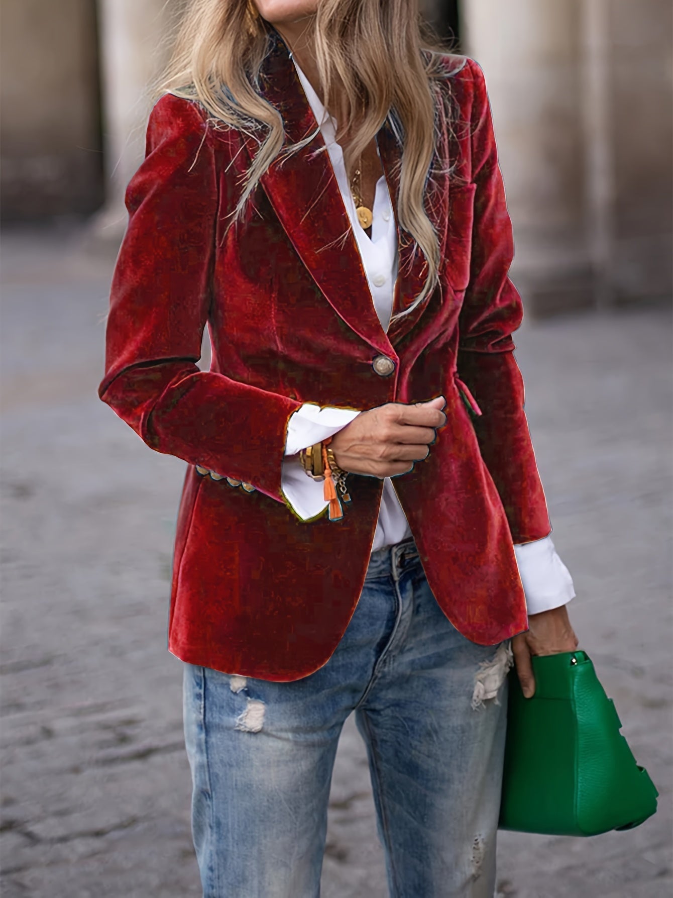 Velvet Blazer Women