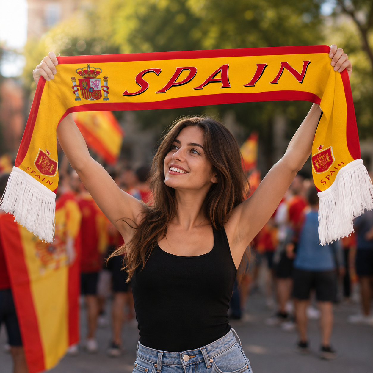 Spain Scarf Detail