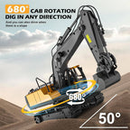 4WD Remote Control Excavator Bulldozer Dump Truck Toy Vehicle