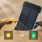 Solar Portable Power Bank Waterproof Phone Charger for Camping