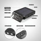 Solar Portable Power Bank Waterproof Phone Charger for Camping