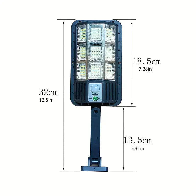 Solar LED Floodlight with Motion Sensor Outdoor Security Light