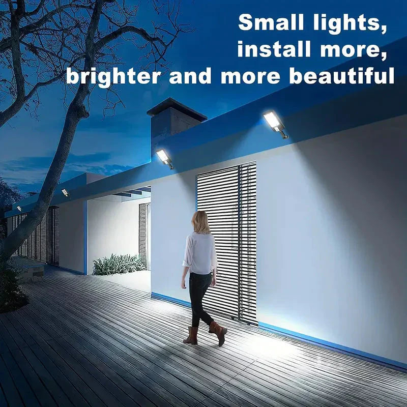 Solar LED Floodlight with Motion Sensor Outdoor Security Light