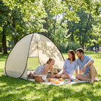 Beach Canopy Tent with Zipper Closure Portable Outdoor Sun Shade Shelter