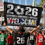 America Mexico Flag Side
