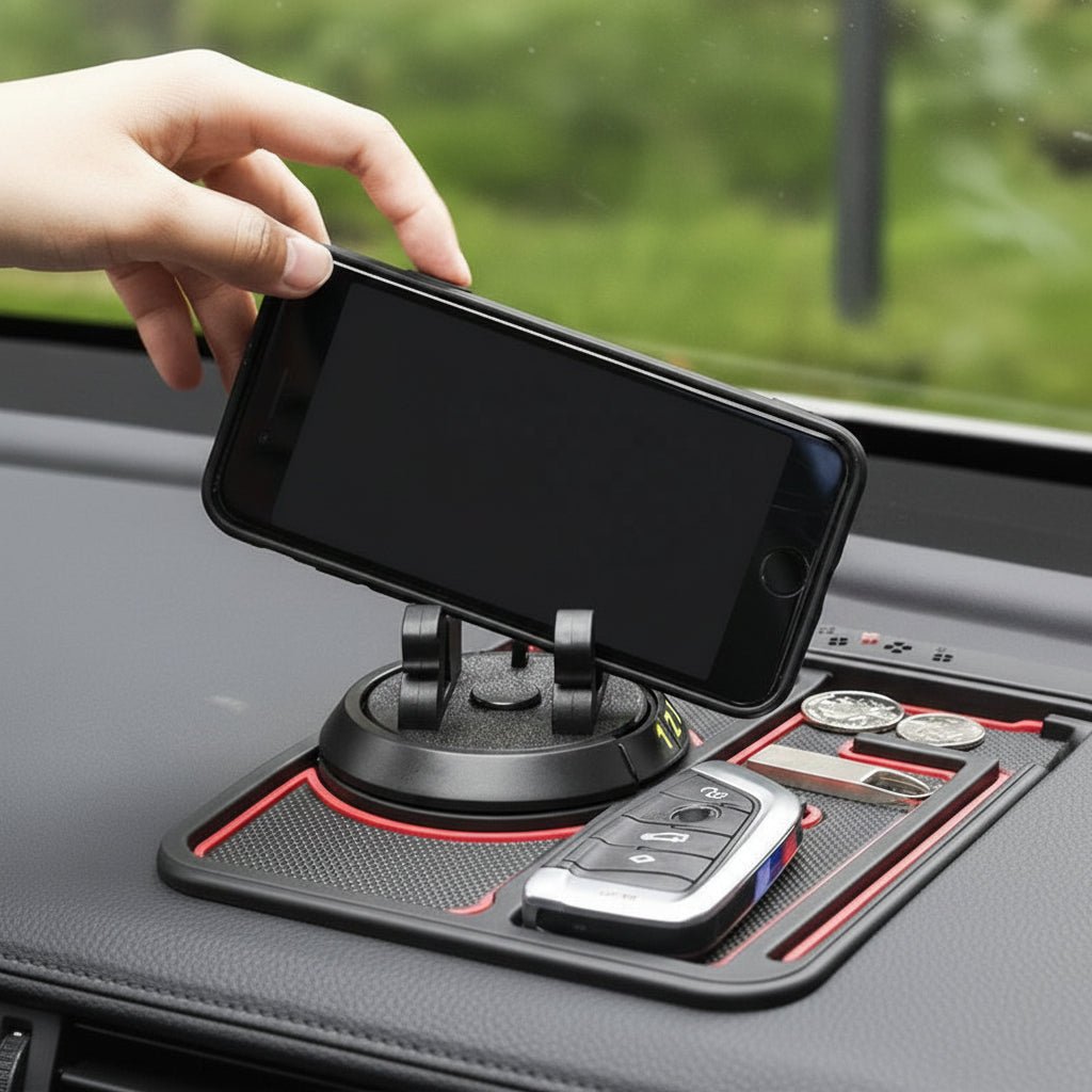 Car Mat Phone Holder Anti Slip Aromatherapy Cool Light Accessory