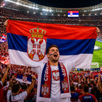 Serbia Flag Detail