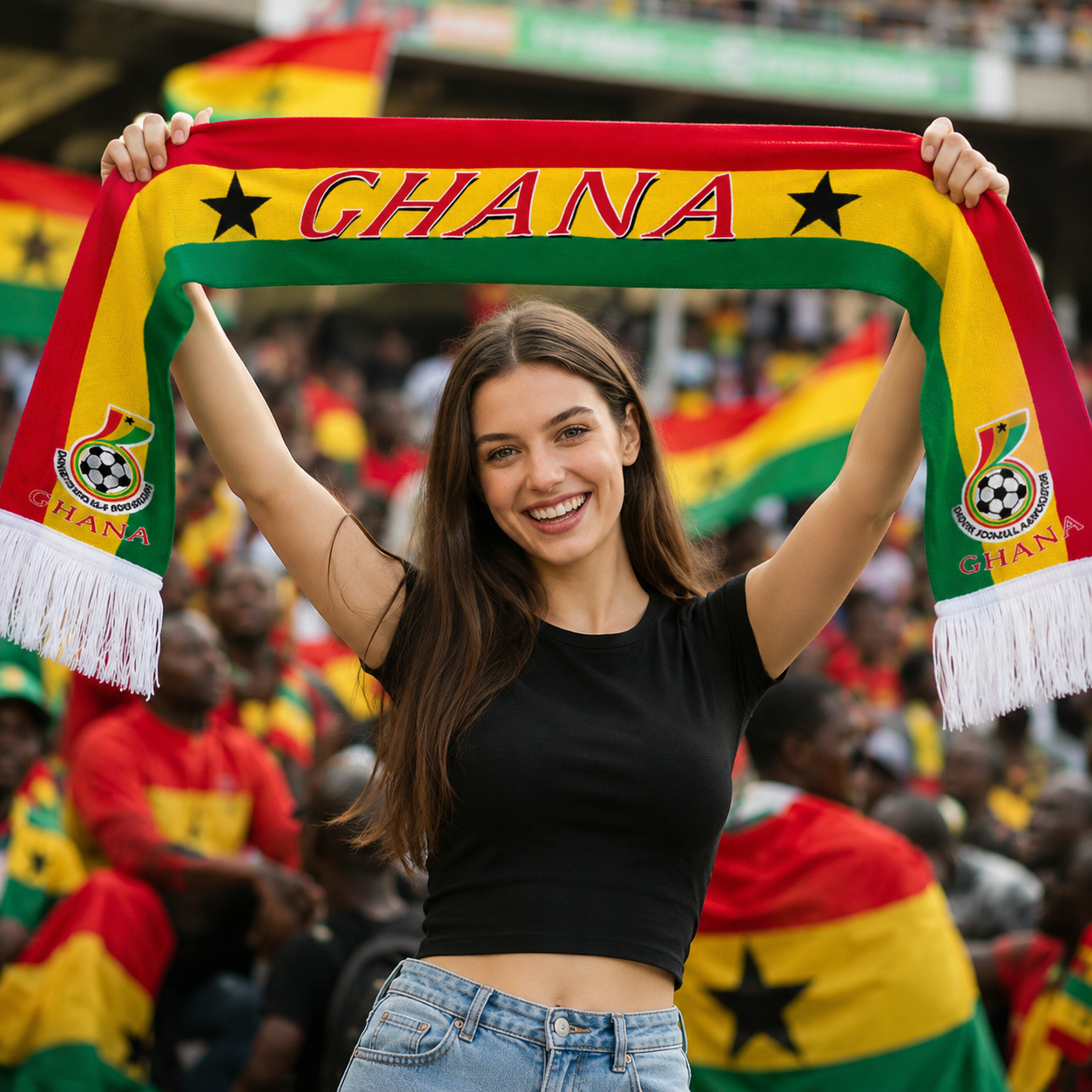 Ghana Scarf Third Angle