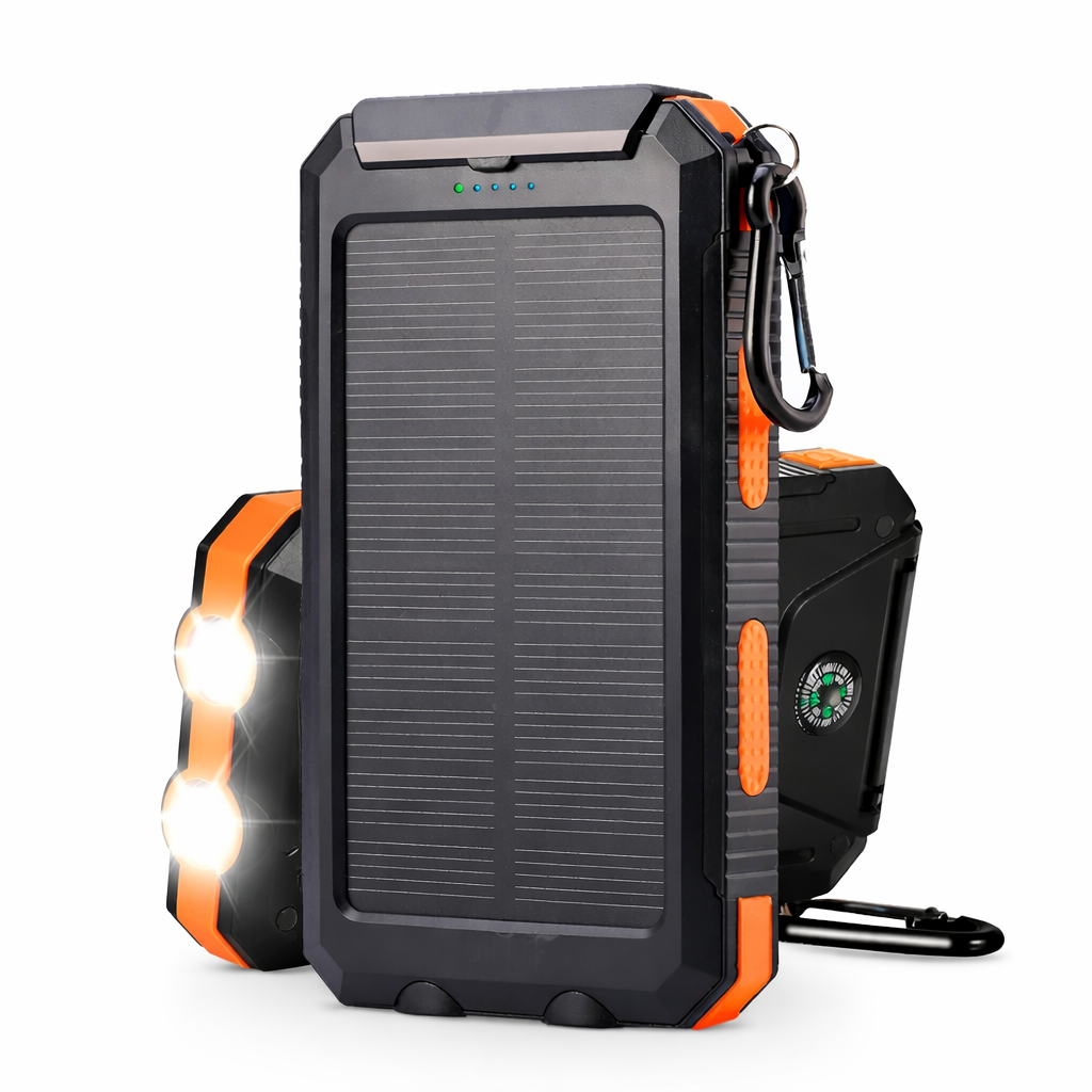 Portable Solar Power Bank 20000mAh External Battery Charger Fast Charge