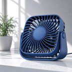 USB Mini Portable Desk Fan 4 Inch 3 Speed Quiet Adjustable Table Fan