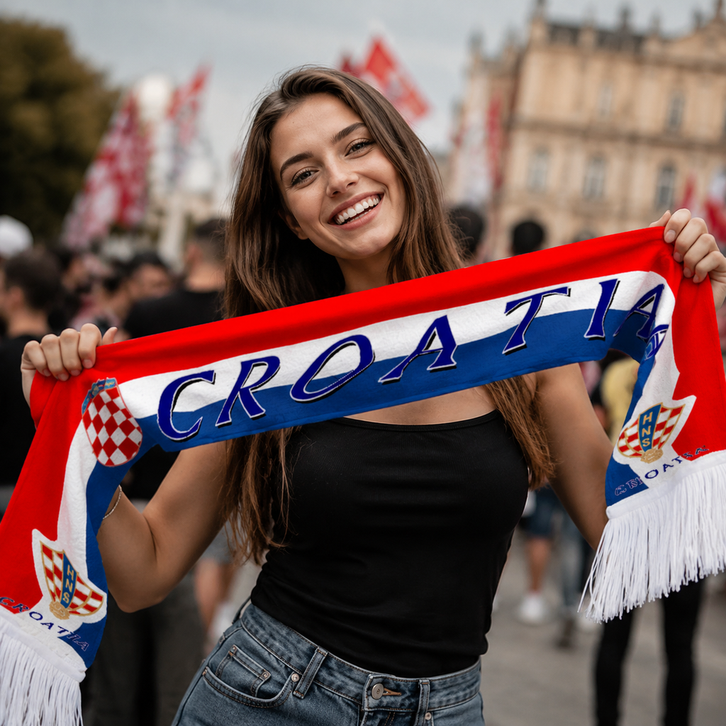 Croatia Scarf Side