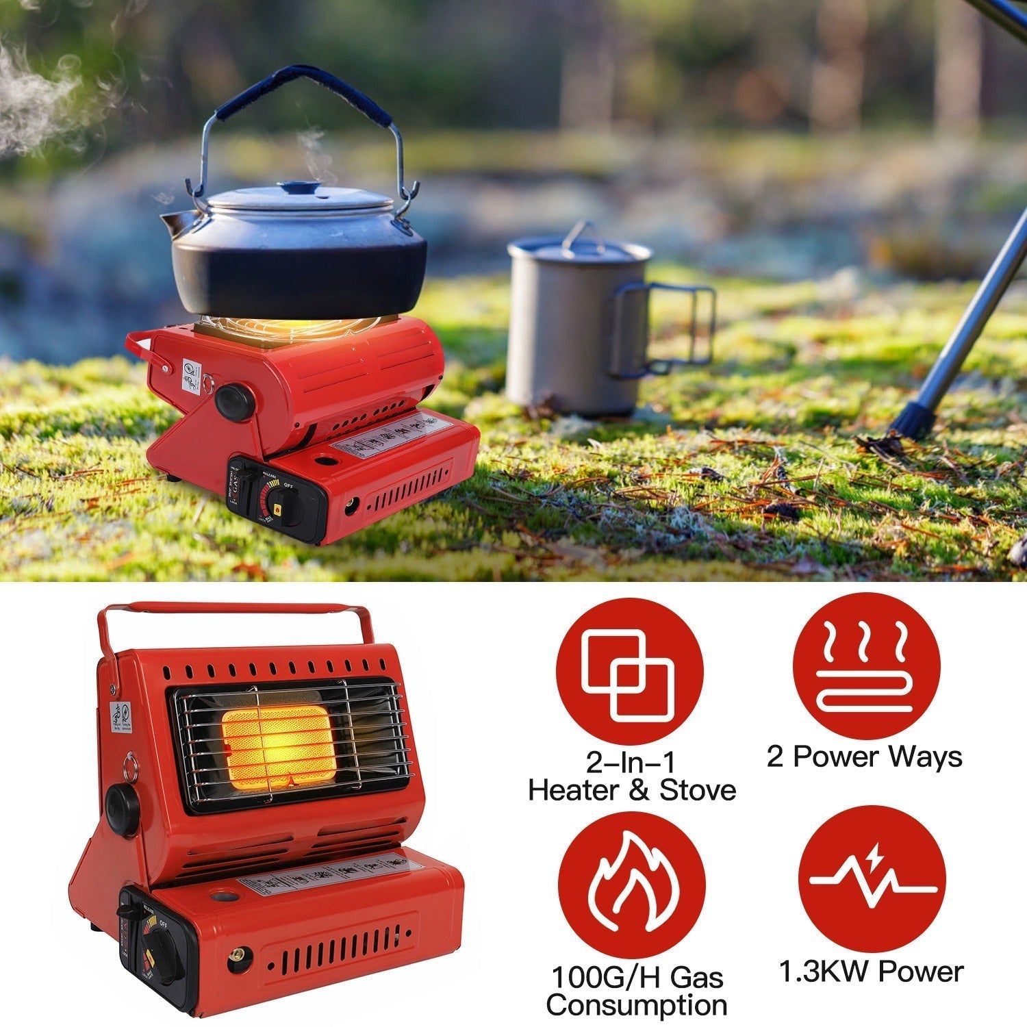 Portable Butane Outdoor Cooking Stove Burner