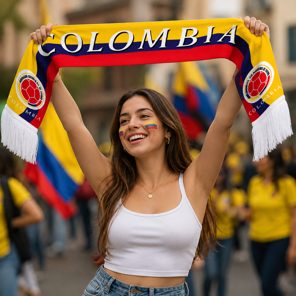 Colombia Fan Scarf