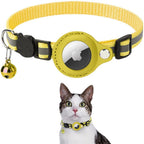 Cat Collar Adjustable Reflective Safety Collar with GPS Tracker Holder