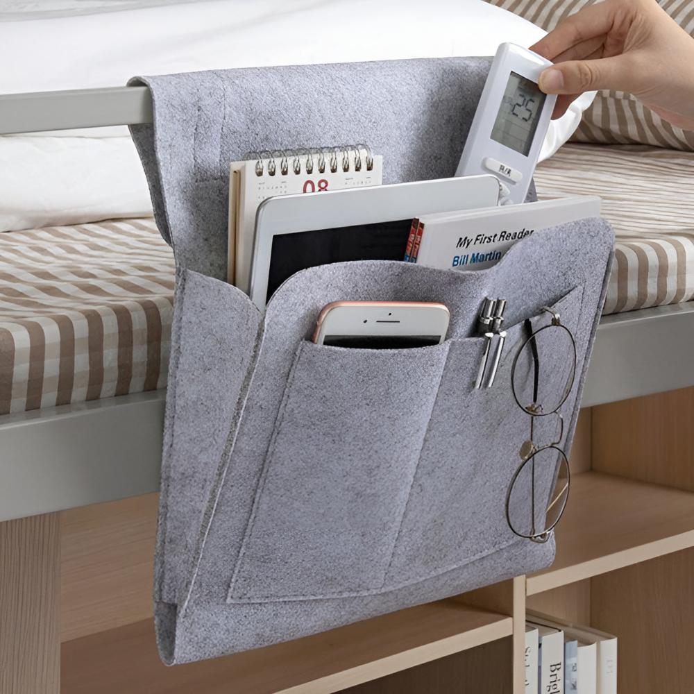 Bedside Storage Organizer Pouch Hanging Caddy for Bedroom