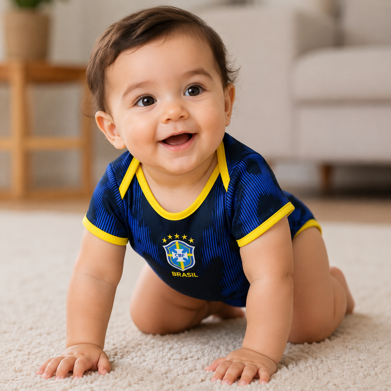 Brazil Away Kit Baby Side