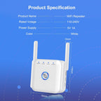 5G WiFi Signal Booster Wireless Range Extender Router Device