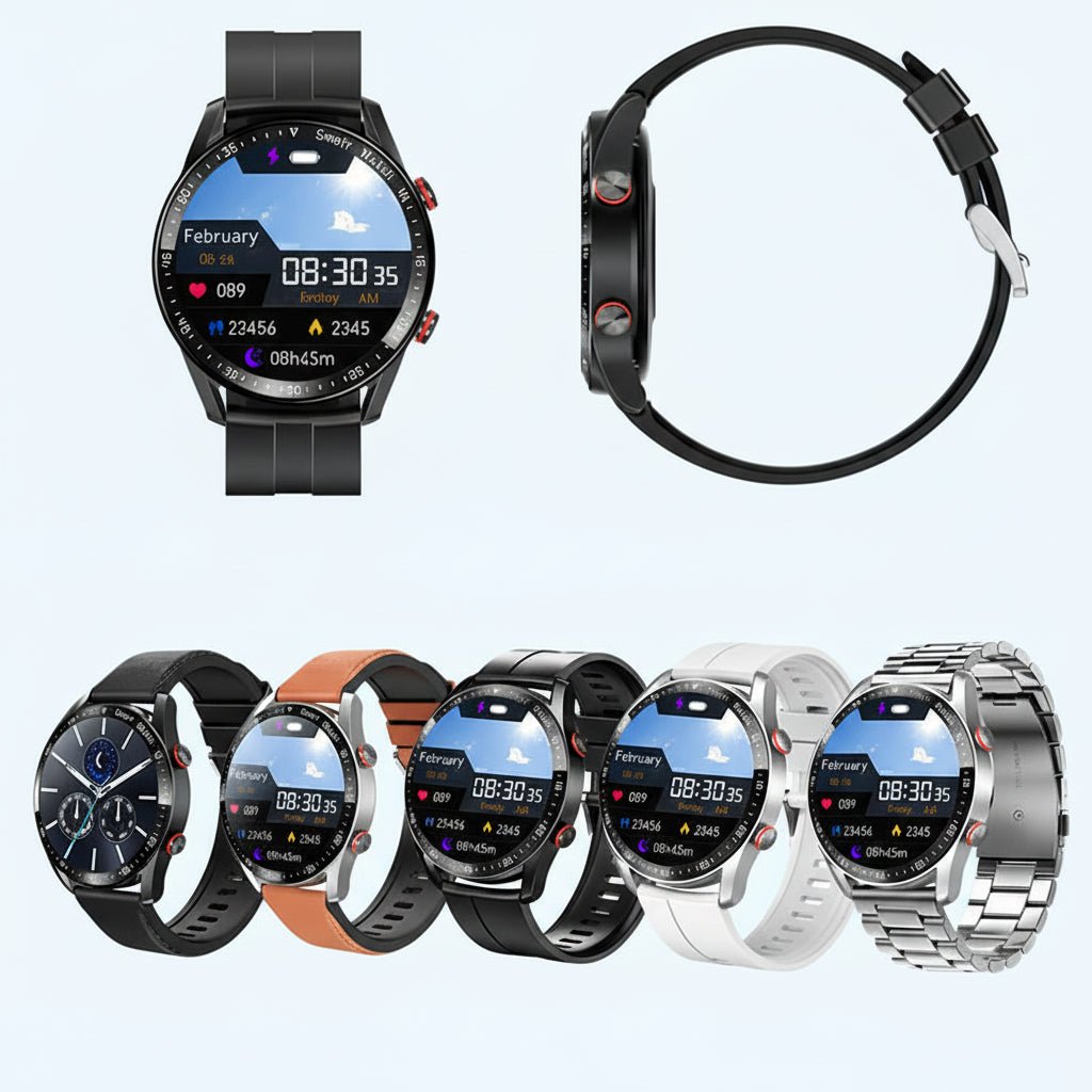 Square Smartwatch Fitness Tracker Bluetooth Calling Waterproof Touchscreen