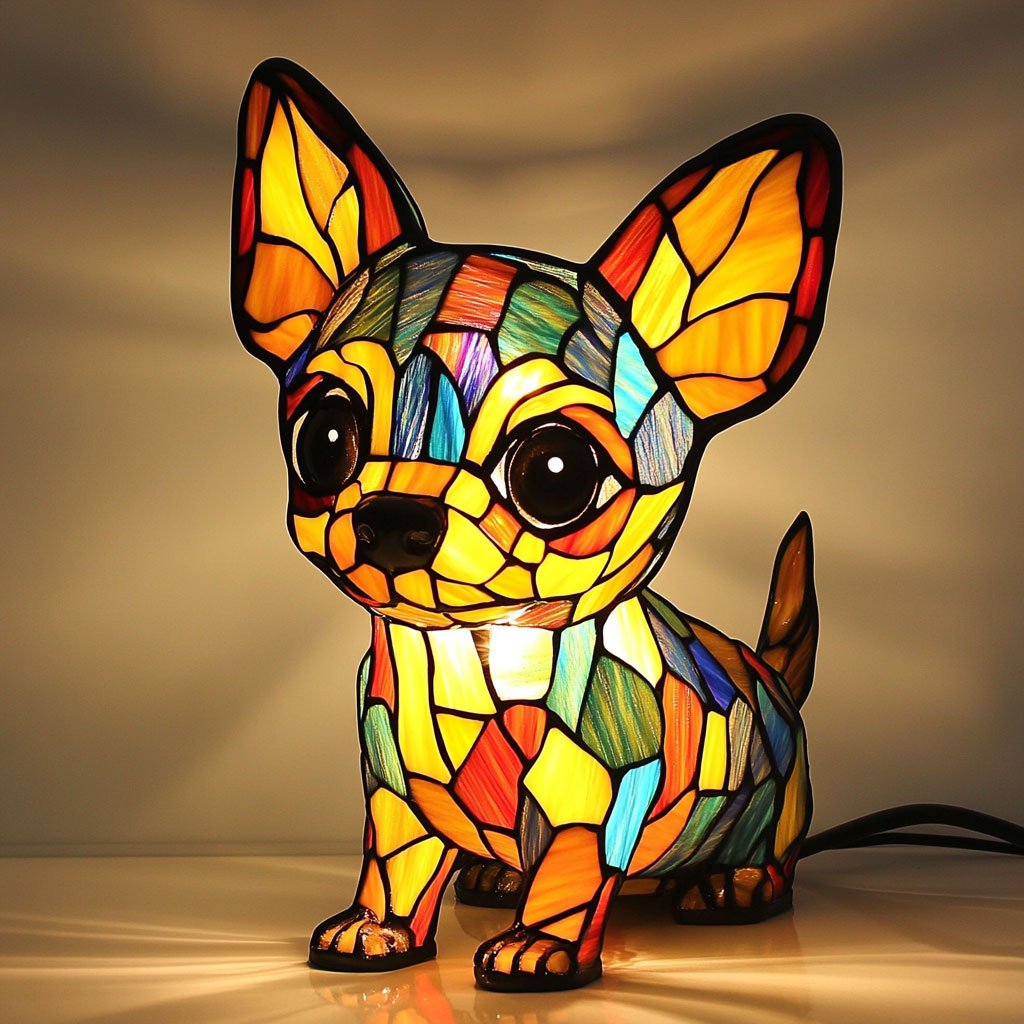 Bulldog Shaped Table Lamp Lighting Fixture