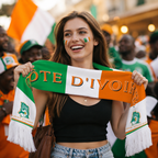Cote d Ivoire Scarf Side