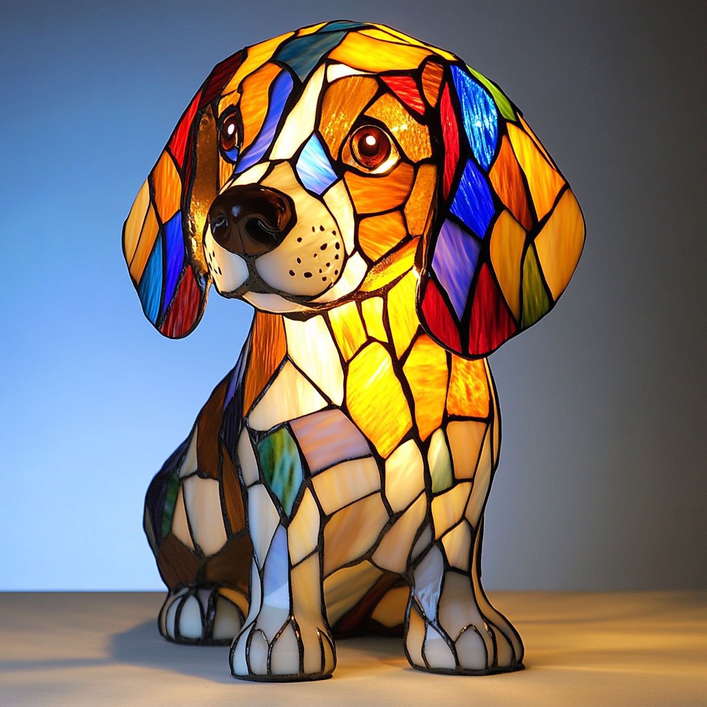 Bulldog Shaped Table Lamp Lighting Fixture