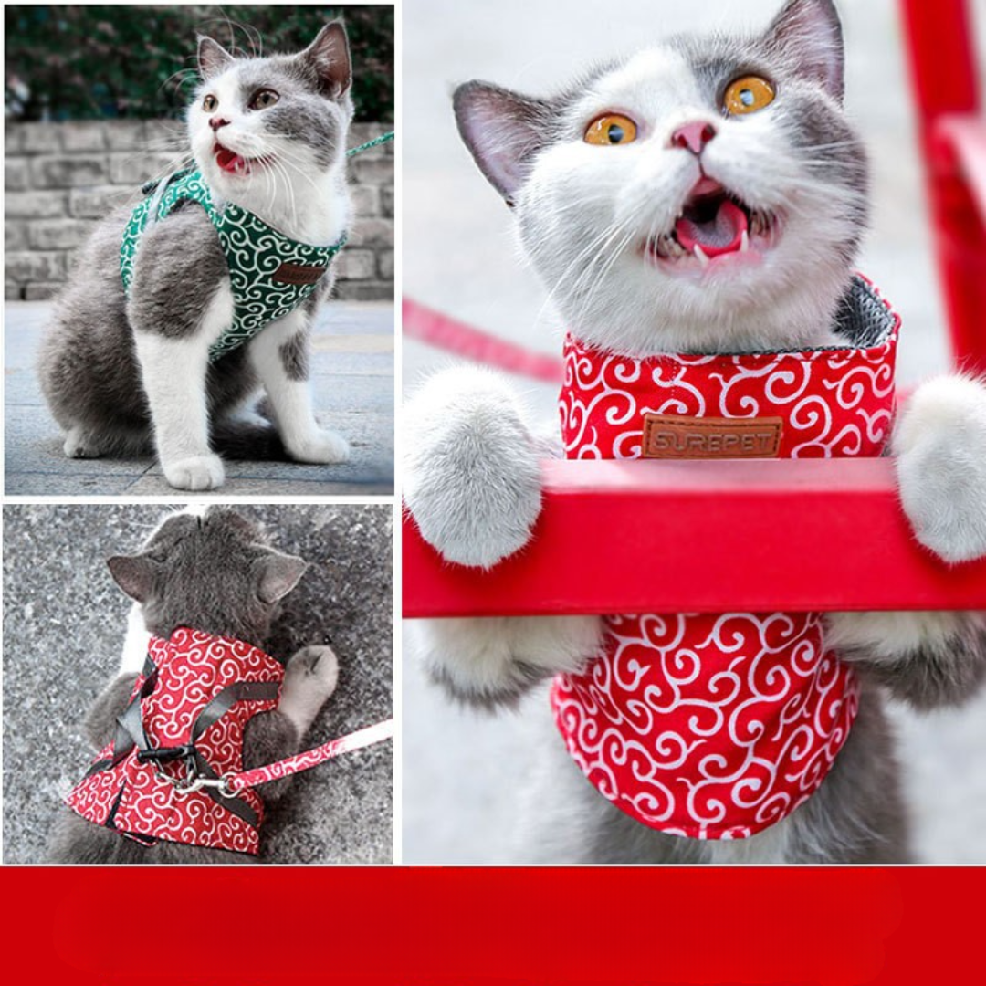 Cat Harness Adjustable Pet Harness for Cats
