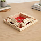 Wooden Math Dice Educational Board Game Family Learning Toy