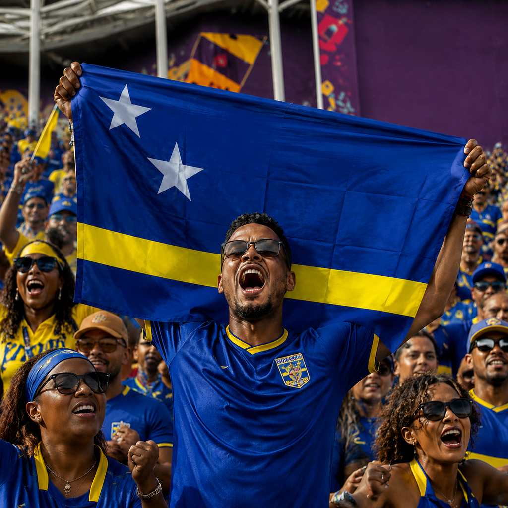 Curacao Flag Detail
