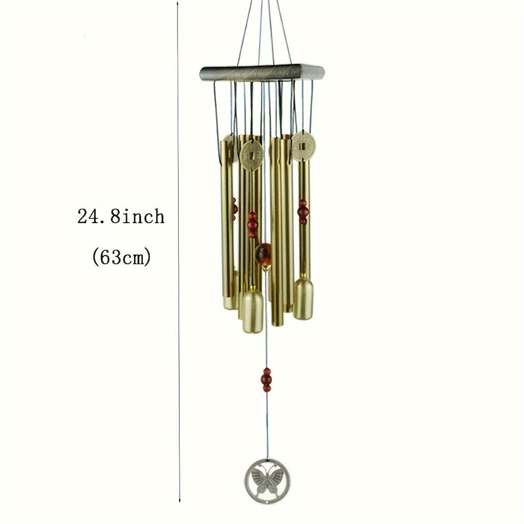 Copper Bell Wind Chime with Aluminum Alloy Tubes Outdoor Wind Chime