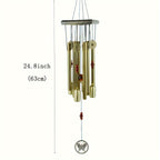 Copper Bell Wind Chime with Aluminum Alloy Tubes Outdoor Wind Chime