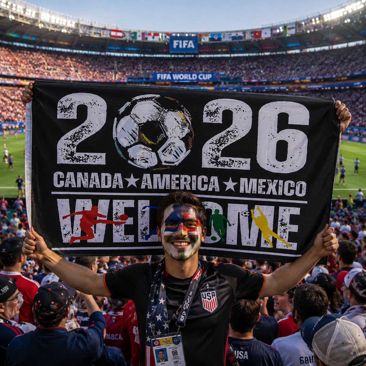 America Mexico Flag
