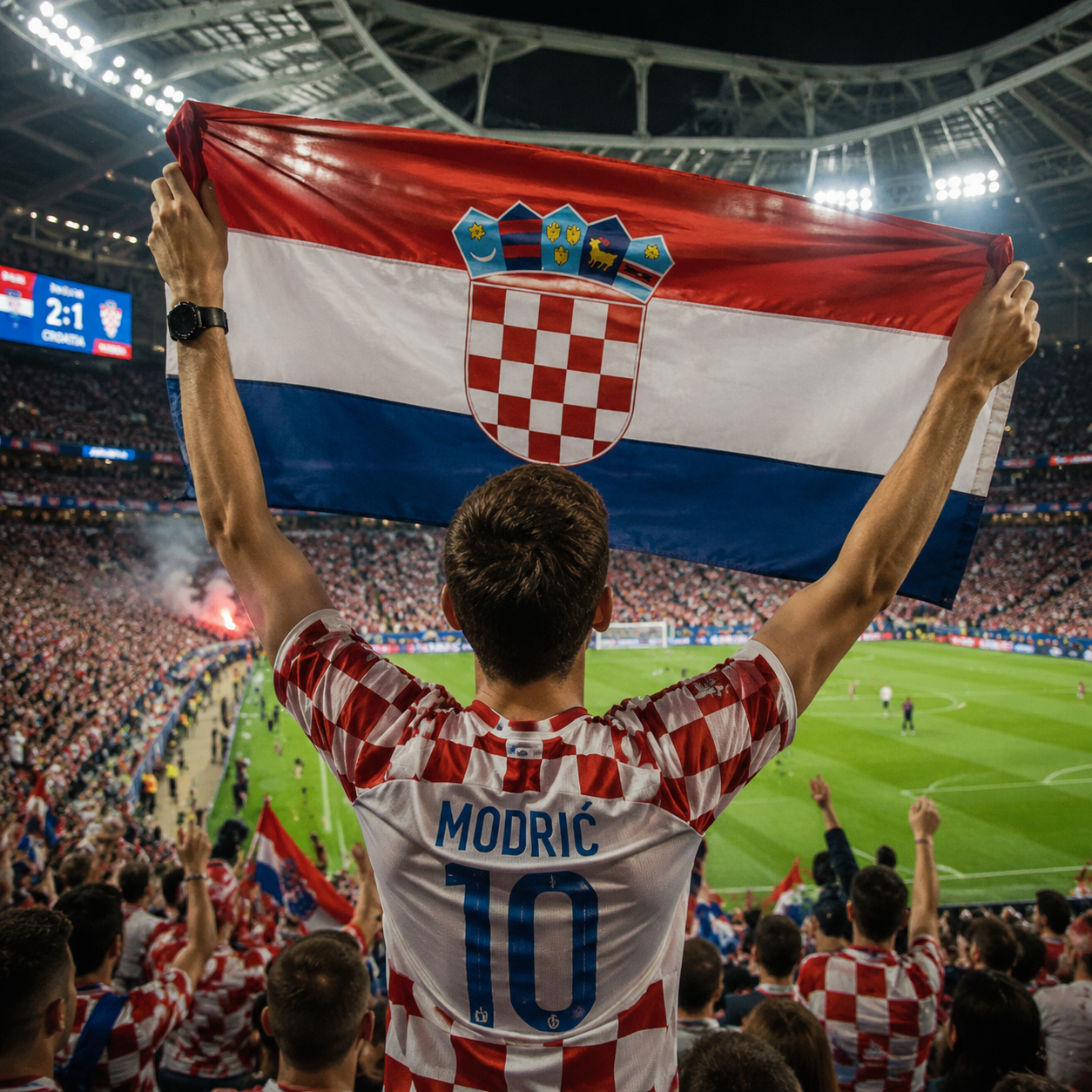 Croatia Flag Side