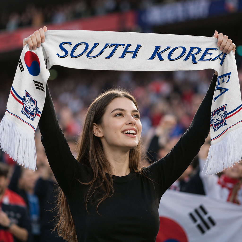 South Korea Scarf Detail