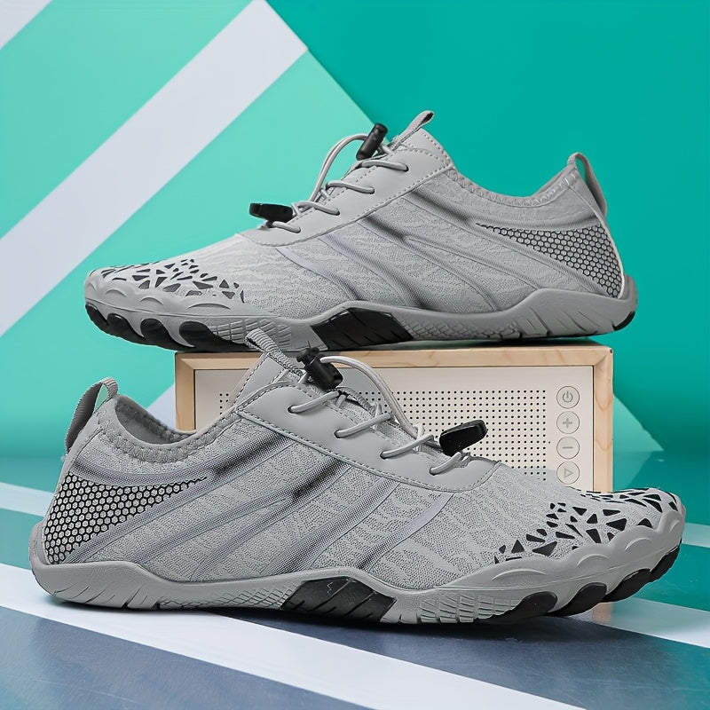 Men Water Sports Quick Dry Mesh Lace Up Shoes