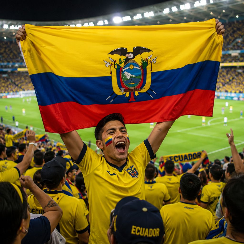 Ecuador Flag Side