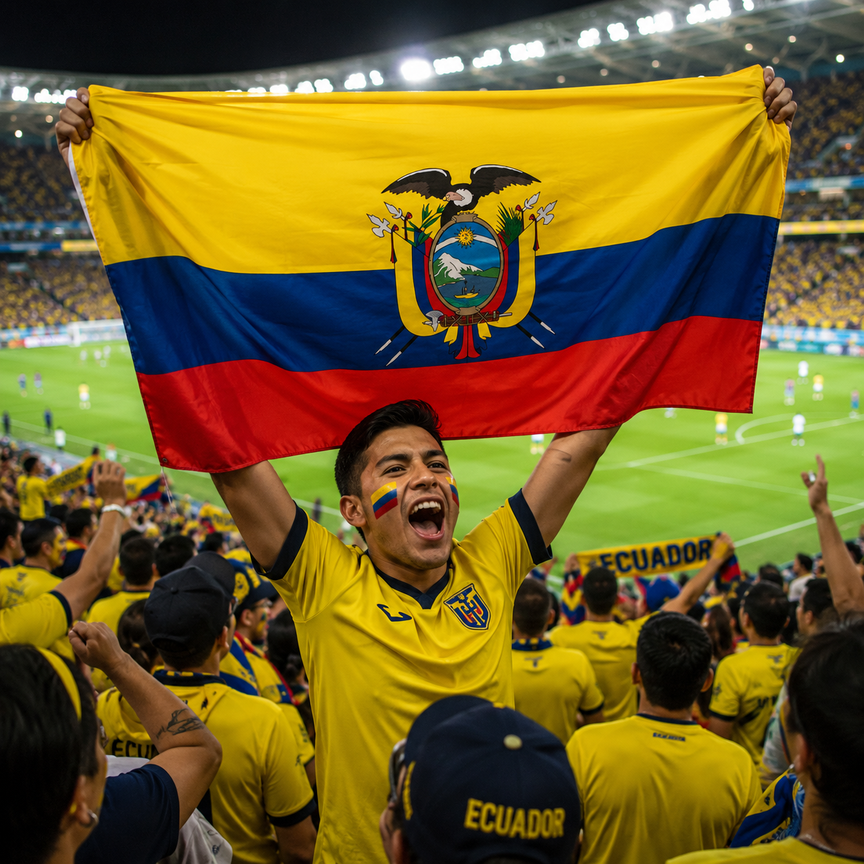 Ecuador Flag Side