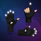 LED Flashlight Gloves Hands Free LED Light Gloves for Repair Camping