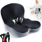 Memory Foam Lumbar Support Back and Seat Cushion Set