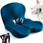 Memory Foam Lumbar Support Back and Seat Cushion Set
