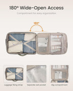 40 Liter Travel Backpack with Packing Cubes Set