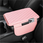Car Armrest Storage Cover with Adjustable Organizer Pockets