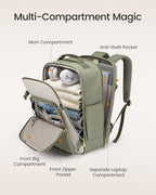 40 Liter Travel Backpack with Packing Cubes Set
