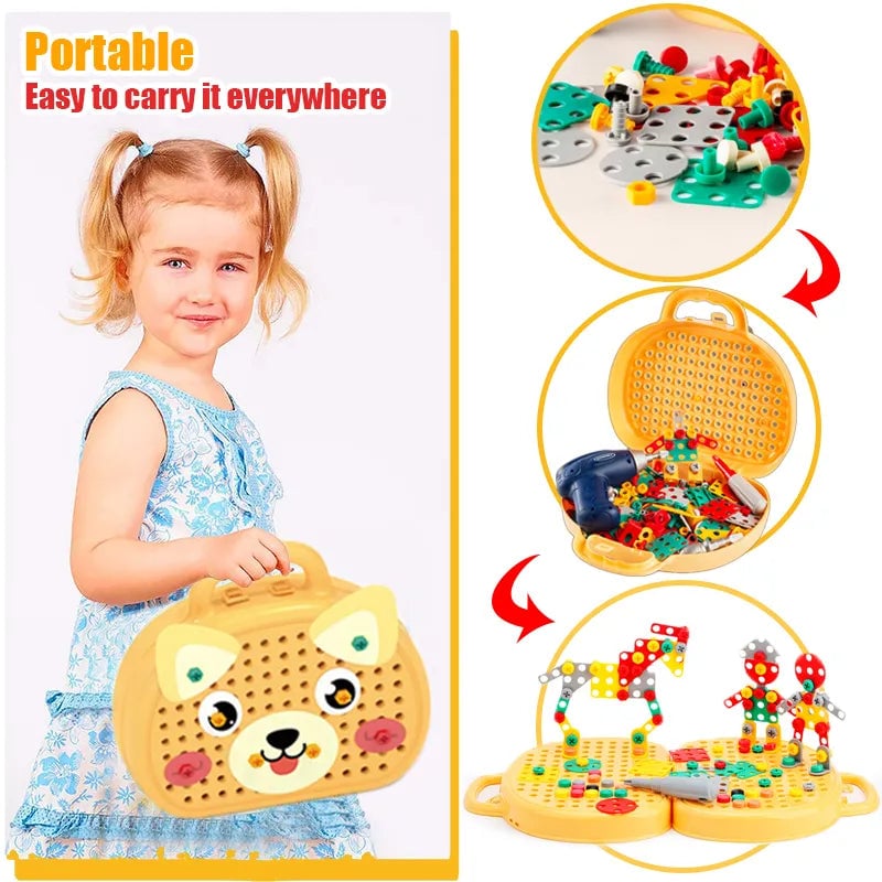 Montessori Educational Toy Set Toolbox Play Tools Kit