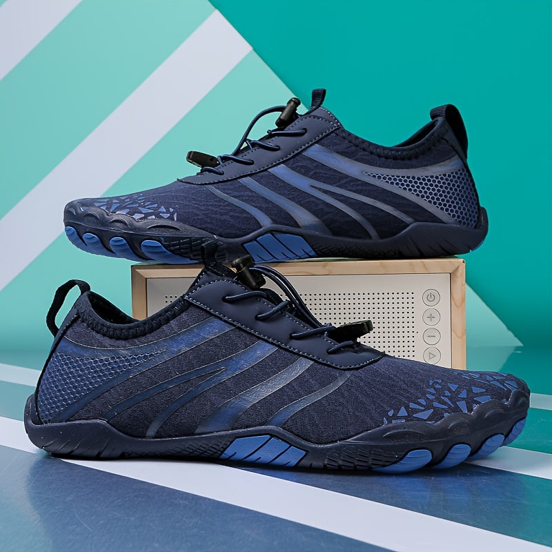 Men Water Sports Quick Dry Mesh Lace Up Shoes