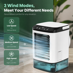 Tragbarer Mini-Verdunstungsluftkühler Ventilator Luftbefeuchter 900ml Tank