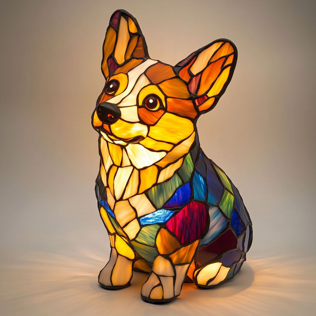 Bulldog Shaped Table Lamp Lighting Fixture