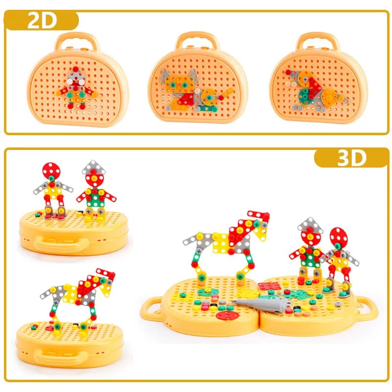 Montessori Educational Toy Set Toolbox Play Tools Kit