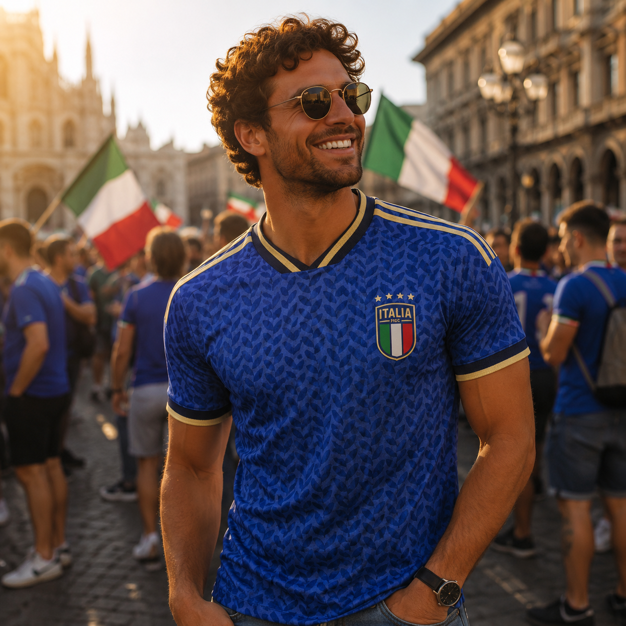 Italy 2026 Men's Football Fan Jersey