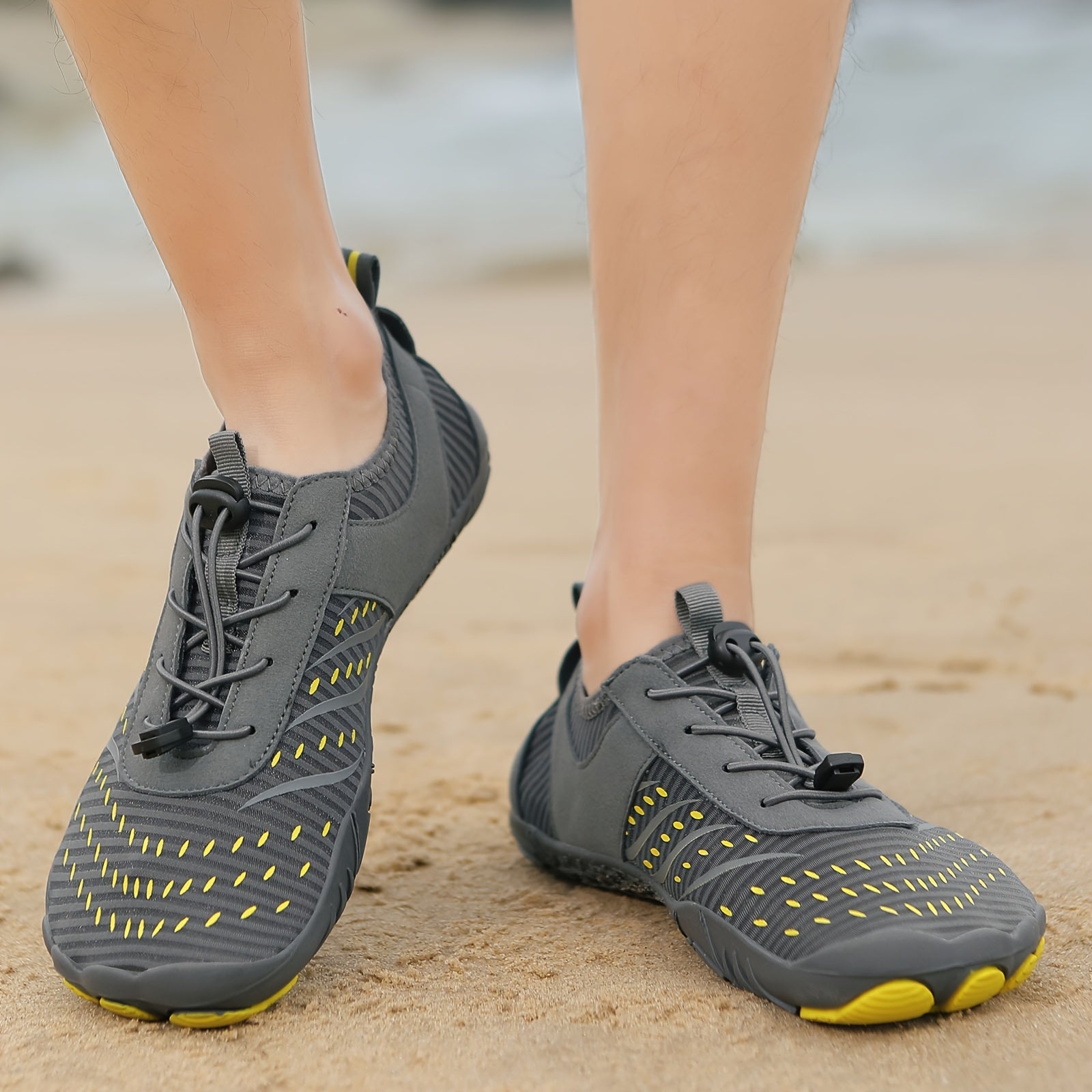 Men's Quick-Dry Water Shoes Rubber Sole Swim Fishing Fitness Footwear